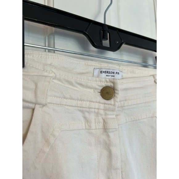 Emerson‎ Fry Mick White Ankle Zipper Jeans Size 6 - Picture 6 of 16